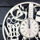 Designer wall clock 18+ "For Two"
