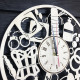 Designer wall clock 18+ "For Two"