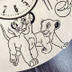 Children's wooden wall clock "The Lion King"
