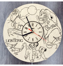 Children's wooden wall clock 