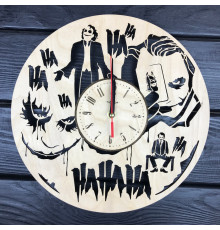Round wall clock with a designer dial 
