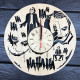 Round wall clock with a designer dial "Joker"