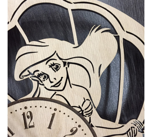 Children's wall clock "The Little Mermaid"
