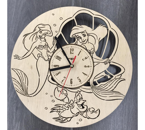 Children's wall clock "The Little Mermaid"