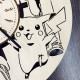 Wall clock with a fun Pokemon design