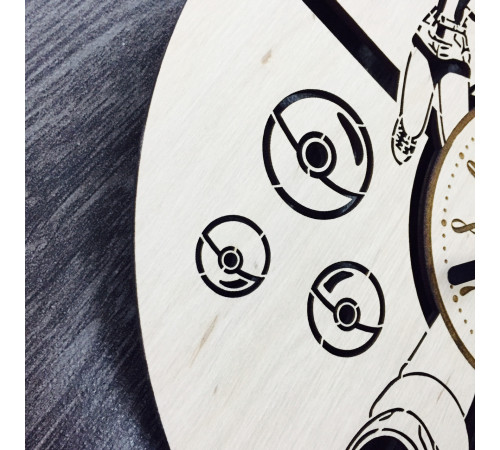 Wall clock with a fun Pokemon design