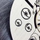 Wall clock with a fun Pokemon design