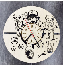 Wall clock with a fun Pokemon design