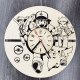 Wall clock with a fun Pokemon design