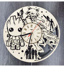 Wooden children's wall clock 