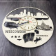 Zegar ścienny wewnętrzny "Milwaukee, Wisconsin"