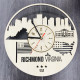 Zegar ścienny wewnętrzny "Richmond, Wirginia"