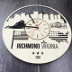 Zegar ścienny wewnętrzny "Richmond, Wirginia"