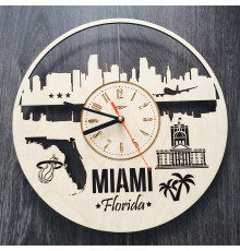 Zegar ścienny do wnętrz w Miami na Florydzie