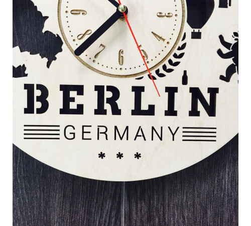 Duży zegar ścienny wewnętrzny "Berlin"