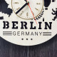 Duży zegar ścienny wewnętrzny "Berlin"