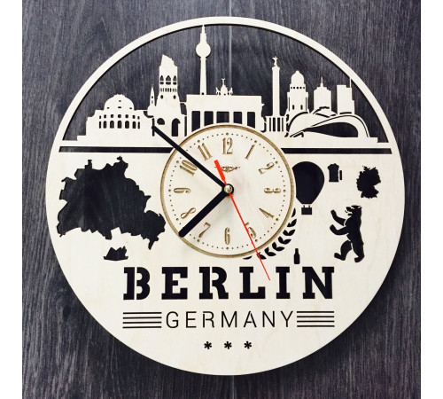 Duży zegar ścienny wewnętrzny "Berlin"