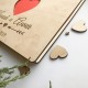 Деревянная книга для пожеланий.