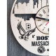 Designerski zegar ścienny „Boston, Massachusetts”