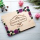 Свадебный альбом ручной работы с цветными элементами.
