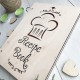 Деревянная книга для записи кулинарных рецептов