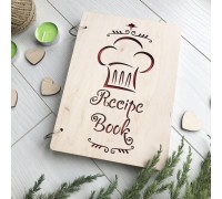 A wooden book for recording culinary recipes