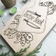 Книга для записи кулинарных рецептов в деревянной обложке
