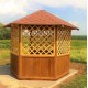 Альтанка шестигранна дерев'яна 5,8 м2 від виробника Wood Gazebo 009