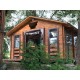 Беседка деревянная из профилированного бруса 12 м2 от производителя Log Cabin 000