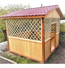 Дерев'яні альтанки 2,25х2,25х2,8 оптом недорого оптом від виробника Wood Gazebo 002