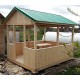 Беседка из вагонки 2,45х4 от производителя Wood Gazebo 007.