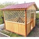 Беседка из вагонки 2,45х4 от производителя Wood Gazebo 007.