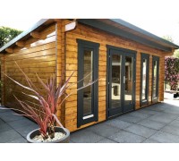Holzpavillon aus Profilholz, 6x4m. Herstellerpreis.