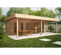 Holzpavillon aus Profilholz 6x8