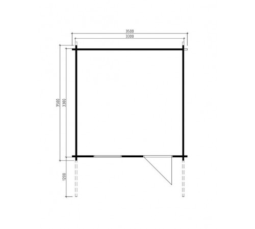 Модульный садовый домик 3,0x3,0м Gartenhäuser-59