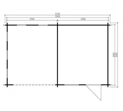 Модульный садовый домик 6,0x3,0м Gartenhäuser-60 Модульный садовый домик 6,0x3,0м Gartenhäuser-60