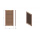 Дверца жалюзионная WoodTechnic 395*294