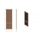 Дверца жалюзионная WoodTechnic 1700*444