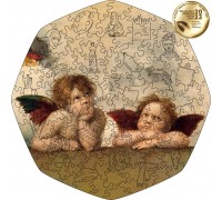 Wooden puzzle Two Angels (Raphael Santi) XL