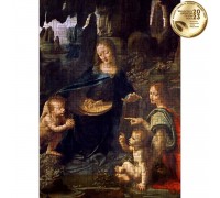 Wooden puzzle-labyrinth Madonna of the Rocks (Leonardo da Vinci) L