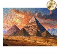 Фигурный пазл деревянный Египетские пирамиды XL