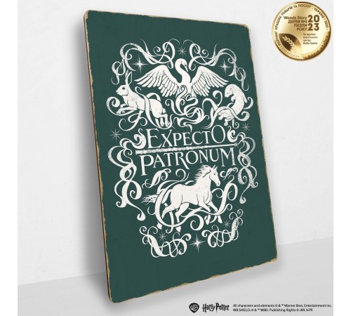 Дерев'яний постер Гаррі Поттер Expecto Patronum™ А4