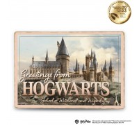 Harry Potter Hogwarts Castle Wooden Poster A4