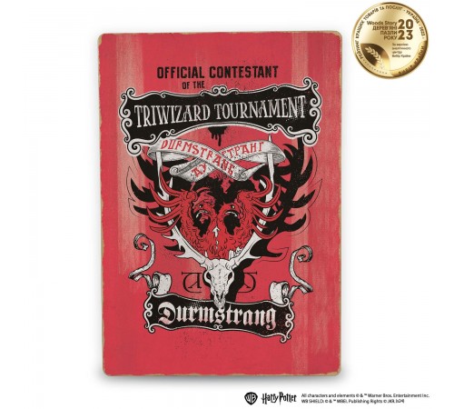 Дерев'яний постер Гаррі Поттер Турнір Чарівників А4