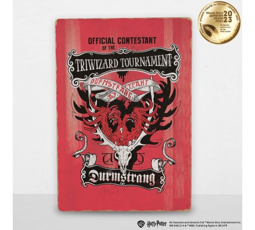 Дерев'яний постер Гаррі Поттер Турнір Чарівників А4