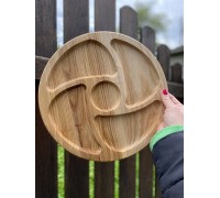 Dwustronny stojak na żywność w kształcie wachlarza, 30 cm