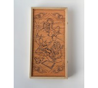 Backgammon Gin 53x53cm