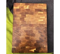 Kitchen end-grain oak cutting board. End-grain cutting boards. 390*275*40
