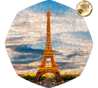 Фігурний дерев'яний пазл Ейфелева вежа XXL Фігурний дерев'яний пазл Ейфелева вежа XXL