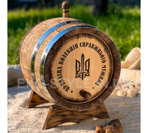 Дубовая бочка 15л old (под старину) + гравировка (от 350грн)